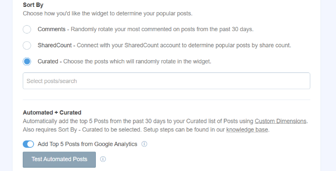 自動添加前 5 個帖子