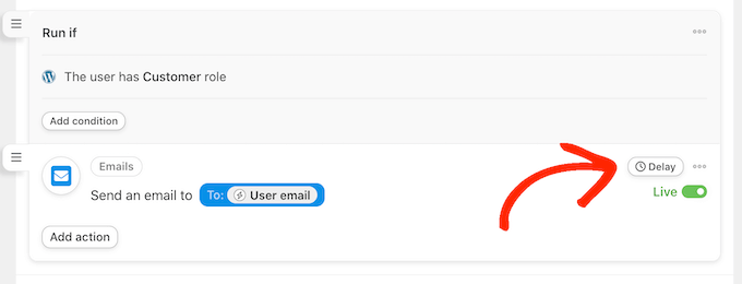 如何向自動化工作流添加延遲