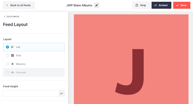在WordPress中選擇新的提要布局