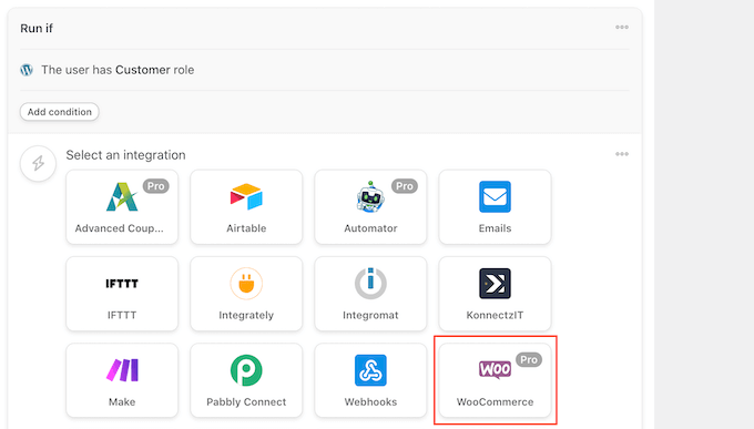 選擇WooCommerce電子商務(wù)插件作為集成