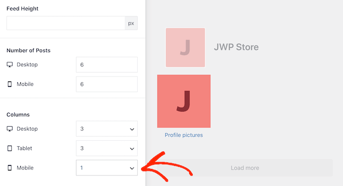 使用粉碎氣球更改列布局