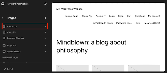 使用全站編輯器 (FSE) 創(chuàng)建自定義頁(yè)面設(shè)計(jì)