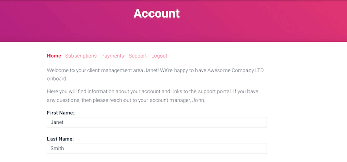 向客戶端門戶添加自定義消息