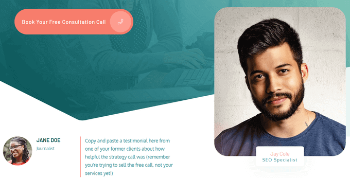 使用 Thrive Architect 構(gòu)建的自定義頁(yè)面示例