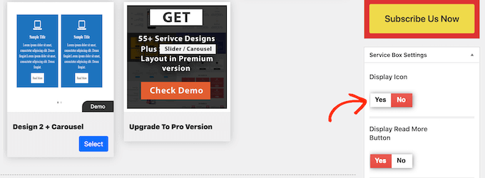 隱藏和顯示服務圖標