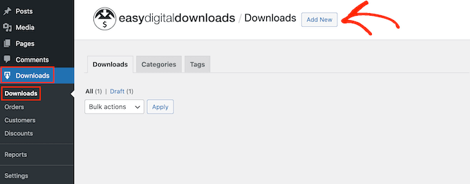 添加新的數(shù)字下載產(chǎn)品