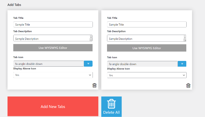 編輯標(biāo)簽頁(yè)設(shè)置并添加詳細(xì)信息