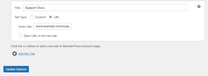 將自定義 URL 添加到客戶端門戶帳戶頁面