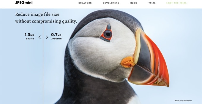 JPEGMini在線圖像壓縮工具