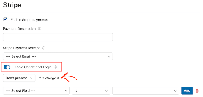 為 WordPress 付款創建條件邏輯規則