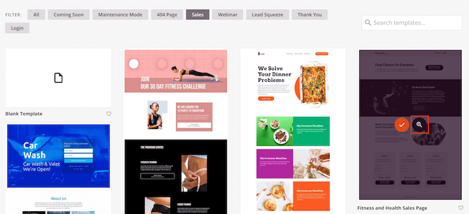 預(yù)覽現(xiàn)成的模板