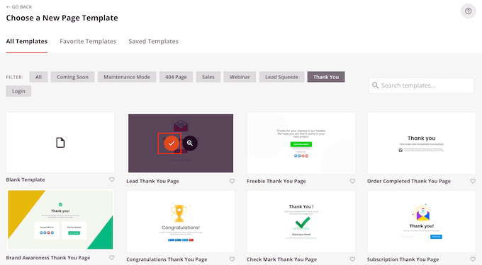 選擇專業(yè)設(shè)計(jì)的 SeedProd 模板