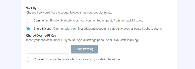 按共享計數顯示熱門帖子