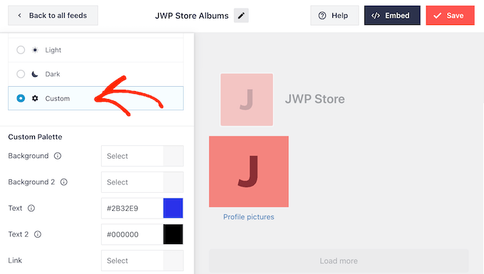 向 Facebook 相冊動態添加自定義顏色