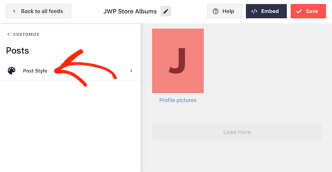 更改 Facebook 相冊動態的樣式