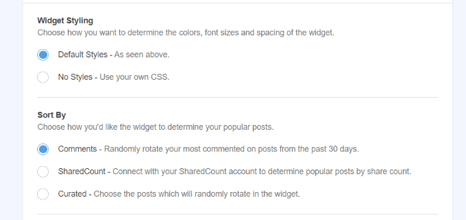 對熱門帖子進行排序