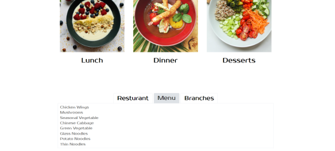選項(xiàng)卡式內(nèi)容登陸頁(yè)面預(yù)覽
