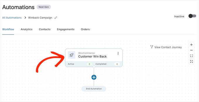 將觸發(fā)器添加到 FunnelKit 自動化編輯器