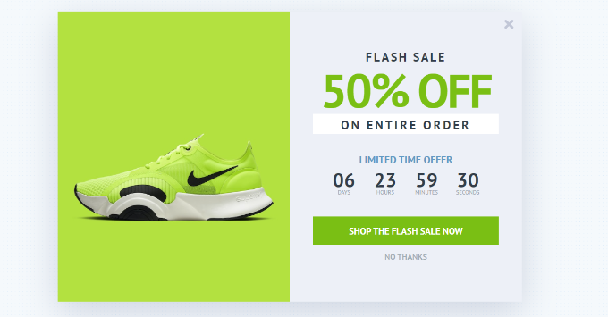 追加銷售彈出預(yù)覽