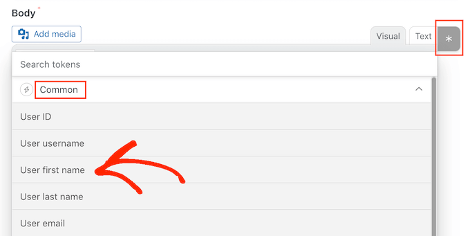 將動態(tài)用戶名令牌添加到優(yōu)惠券工作流