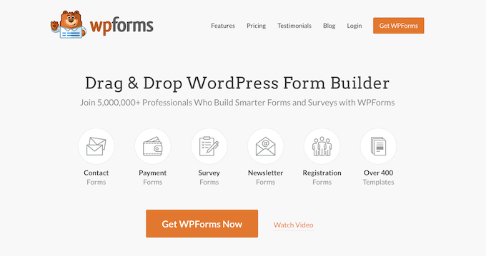 WPForms 表單構建器插件和簽名插件