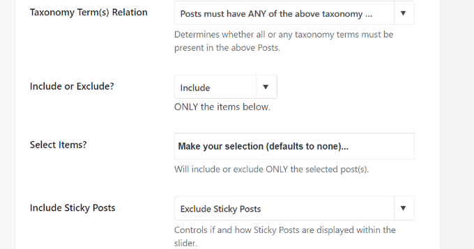 其他內容滑塊功能