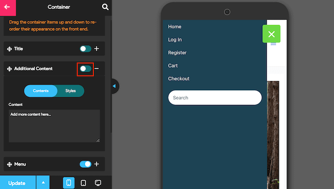 為智能手機或平板電腦創建獨特的菜單