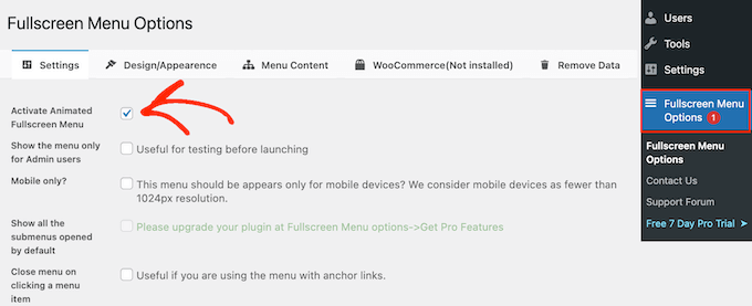 為智能手機和平板電腦創建全屏菜單