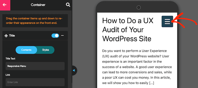 如何在桌面上預覽移動菜單