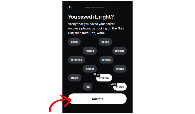 選擇第一個(gè)和最后一個(gè)短語(yǔ)