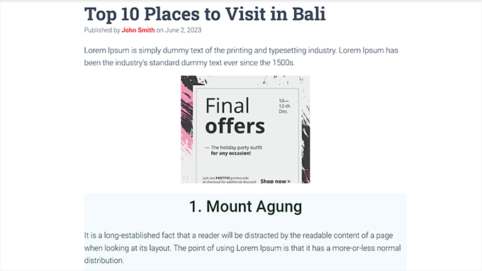 WPCode 廣告預(yù)覽