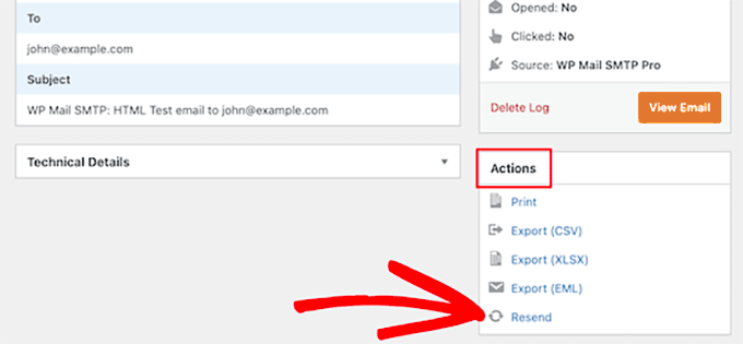單擊“重新發送”按鈕