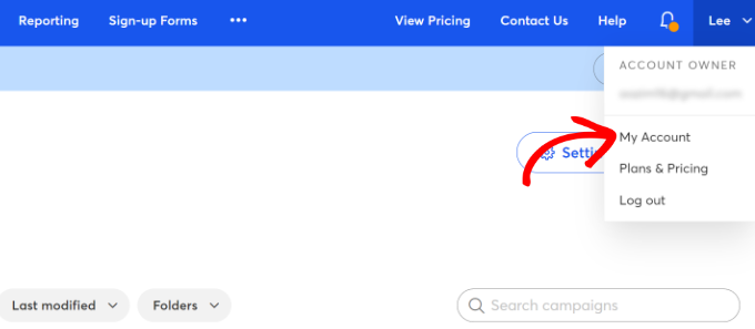 轉(zhuǎn)到我在 Constant Contact 中的帳戶(hù)