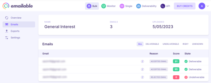 查看可送達(dá)的電子郵件