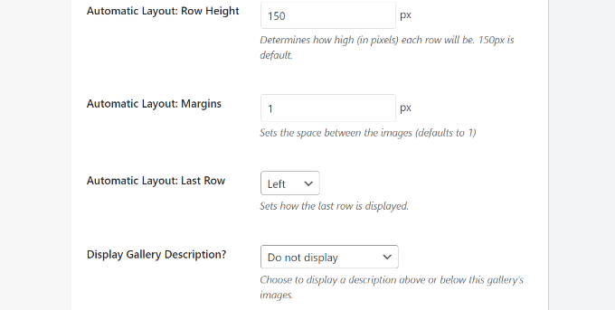 庫的其他配置設置