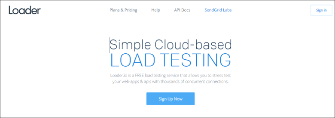 Loader.io 網(wǎng)站