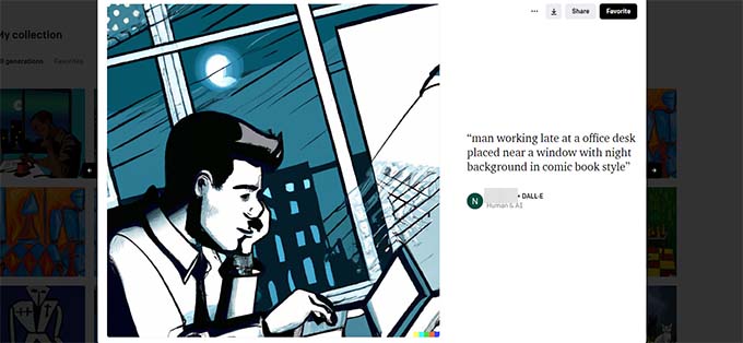 達爾。電子漫畫風格藝術品