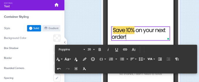 進一步自定義現有元素