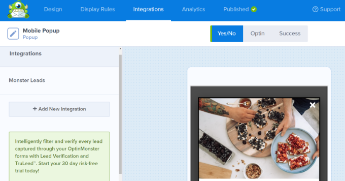 集成電子郵件營銷服務
