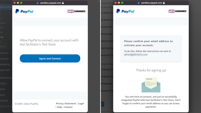同意連接您的帳戶,然后向下滾動并單擊按鈕