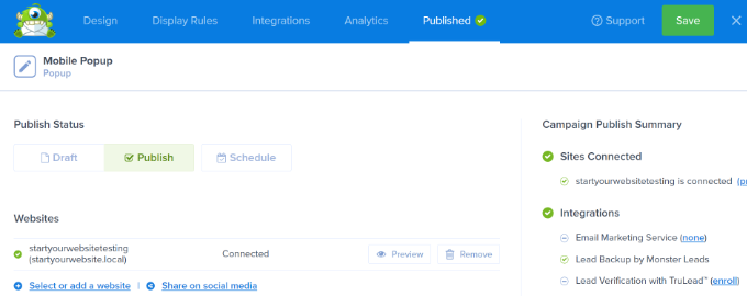 發布移動廣告系列