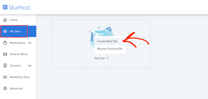 創建一個新的 WordPress 網站使用 Bluehost