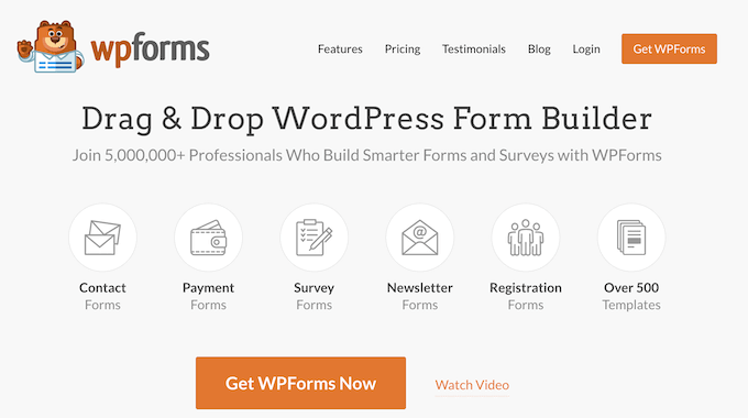 WPForms 表單生成器
