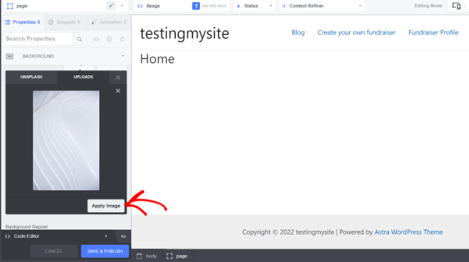 應用圖像并保存