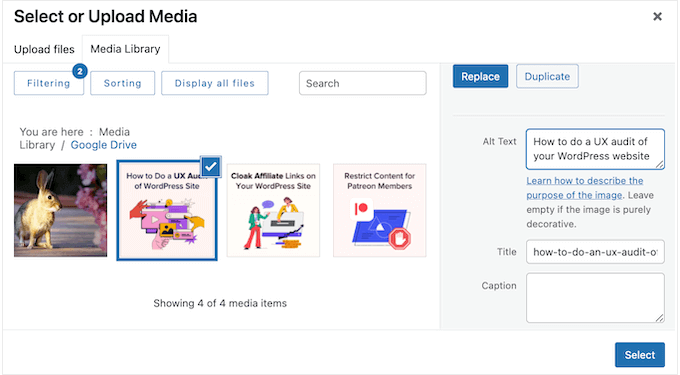 在 WordPress 中為圖像添加替代文本、描述、標題等