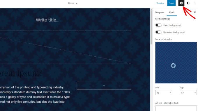 編輯背景圖像設置