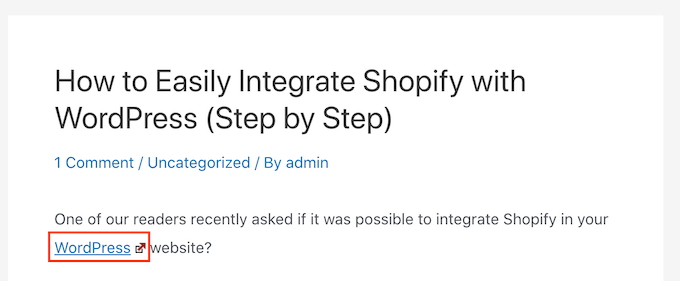 基于圖像的外部鏈接圖標