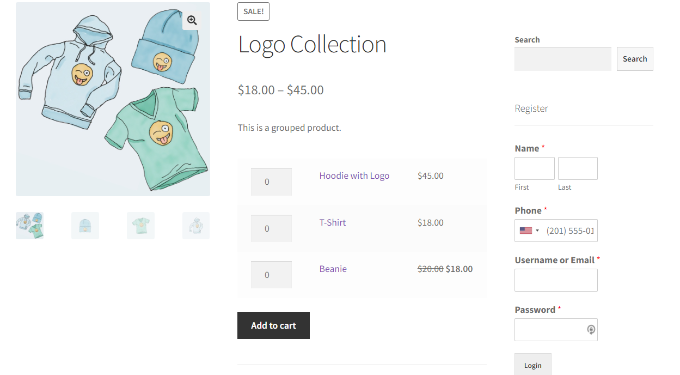 側(cè)邊欄預(yù)覽中的登錄表單