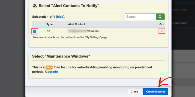 單擊“創(chuàng)建監(jiān)視器”