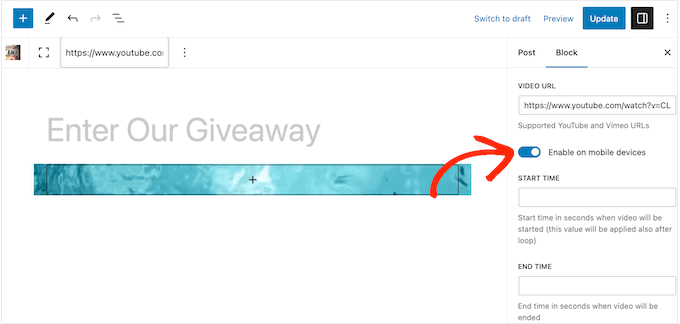 在移動設備上顯示 YouTube 背景